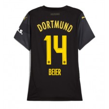 Borussia Dortmund Maximilian Beier #14 Bortedrakt Kvinner 2024-25 Kortermet